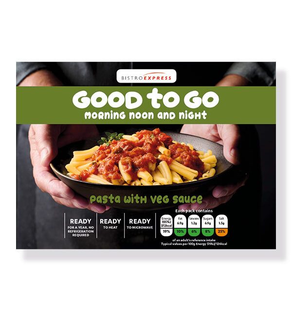Pasta with veg sauce